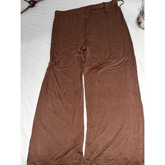 Skims Drawstring Brown Lounge Pants Size 3X New - Picture 1 of 4